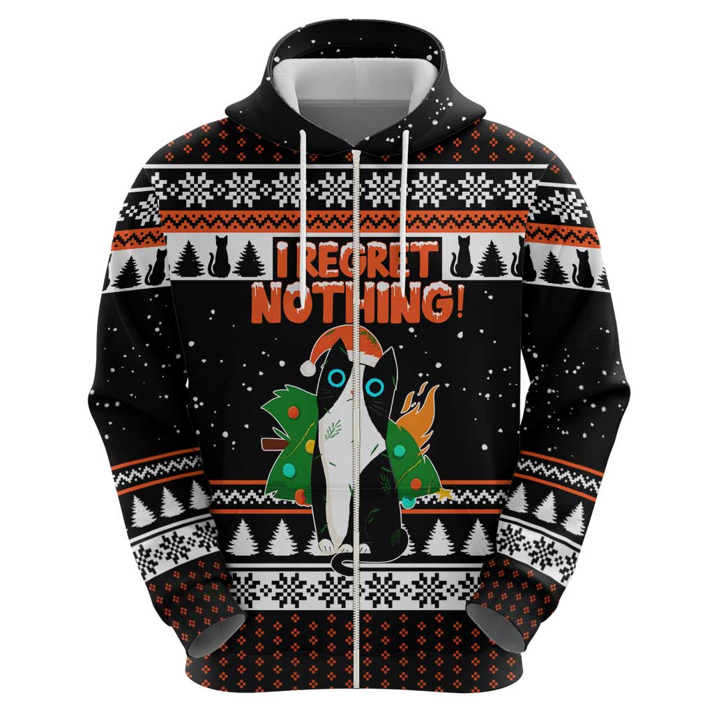 I Regret Nothing Cat Christmas Christmas Hoodie Xmas Holiday Patterns - Wonder Print Shop