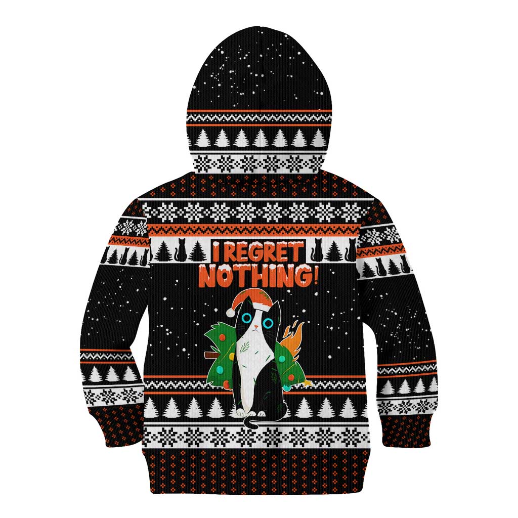 I Regret Nothing Cat Christmas Christmas Kid Hoodie Xmas Holiday Patterns - Wonder Print Shop