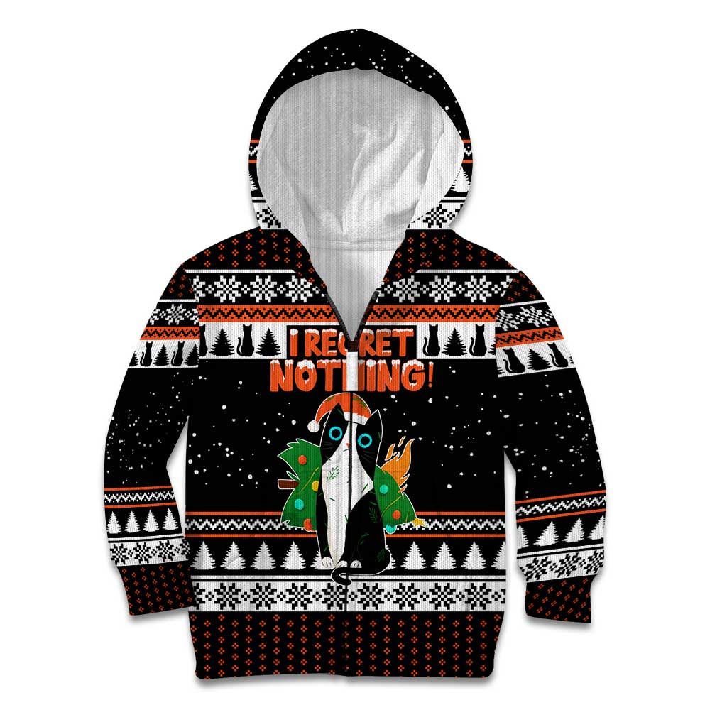 I Regret Nothing Cat Christmas Christmas Kid Hoodie Xmas Holiday Patterns - Wonder Print Shop