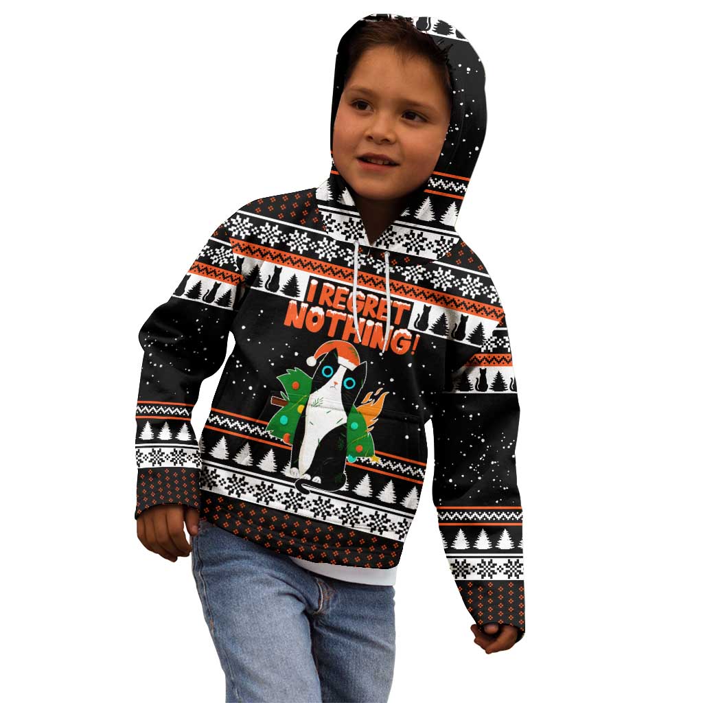 I Regret Nothing Cat Christmas Christmas Kid Hoodie Xmas Holiday Patterns - Wonder Print Shop