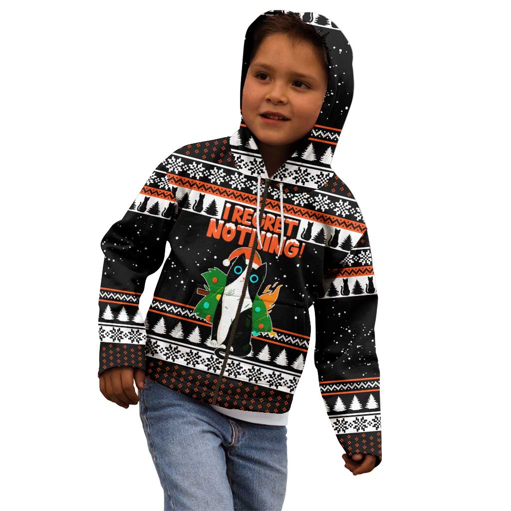 I Regret Nothing Cat Christmas Christmas Kid Hoodie Xmas Holiday Patterns - Wonder Print Shop