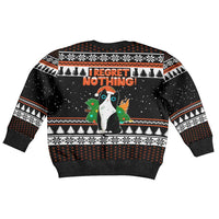 I Regret Nothing Cat Christmas Kid Ugly Christmas Sweater Xmas Holiday Patterns - Wonder Print Shop