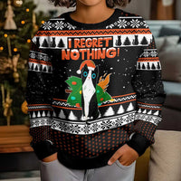 I Regret Nothing Cat Christmas Kid Ugly Christmas Sweater Xmas Holiday Patterns - Wonder Print Shop