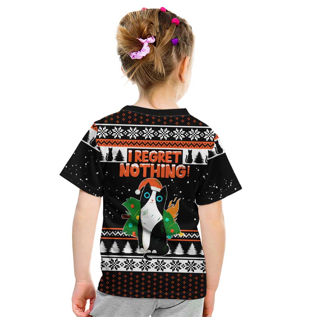 I Regret Nothing Cat Christmas Christmas Kid T Shirt Xmas Holiday Patterns - Wonder Print Shop