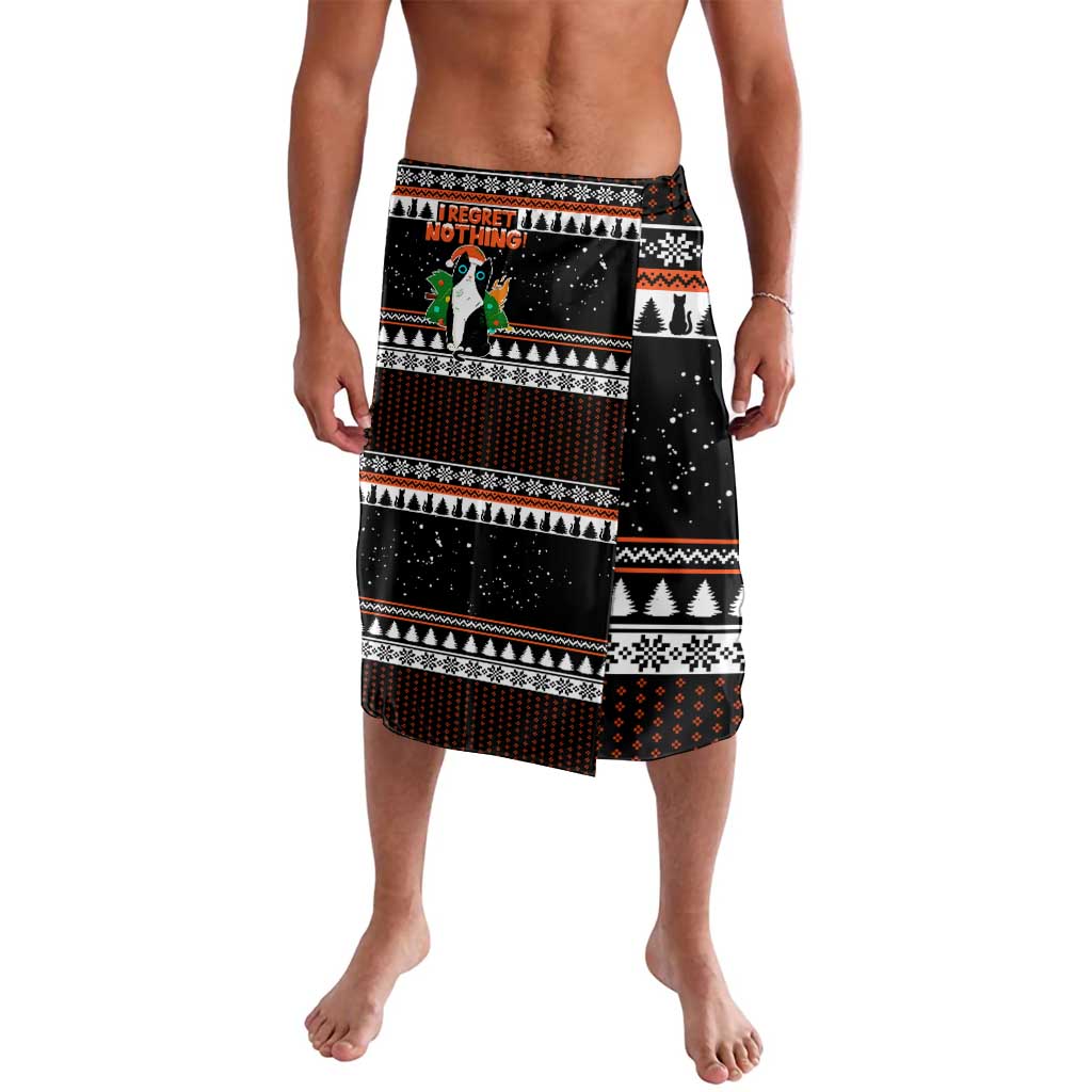 I Regret Nothing Cat Christmas Christmas Lavalava Xmas Holiday Patterns - Wonder Print Shop