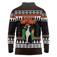 I Regret Nothing Cat Christmas Christmas Long Sleeve Polo Shirt Xmas Holiday Patterns - Wonder Print Shop