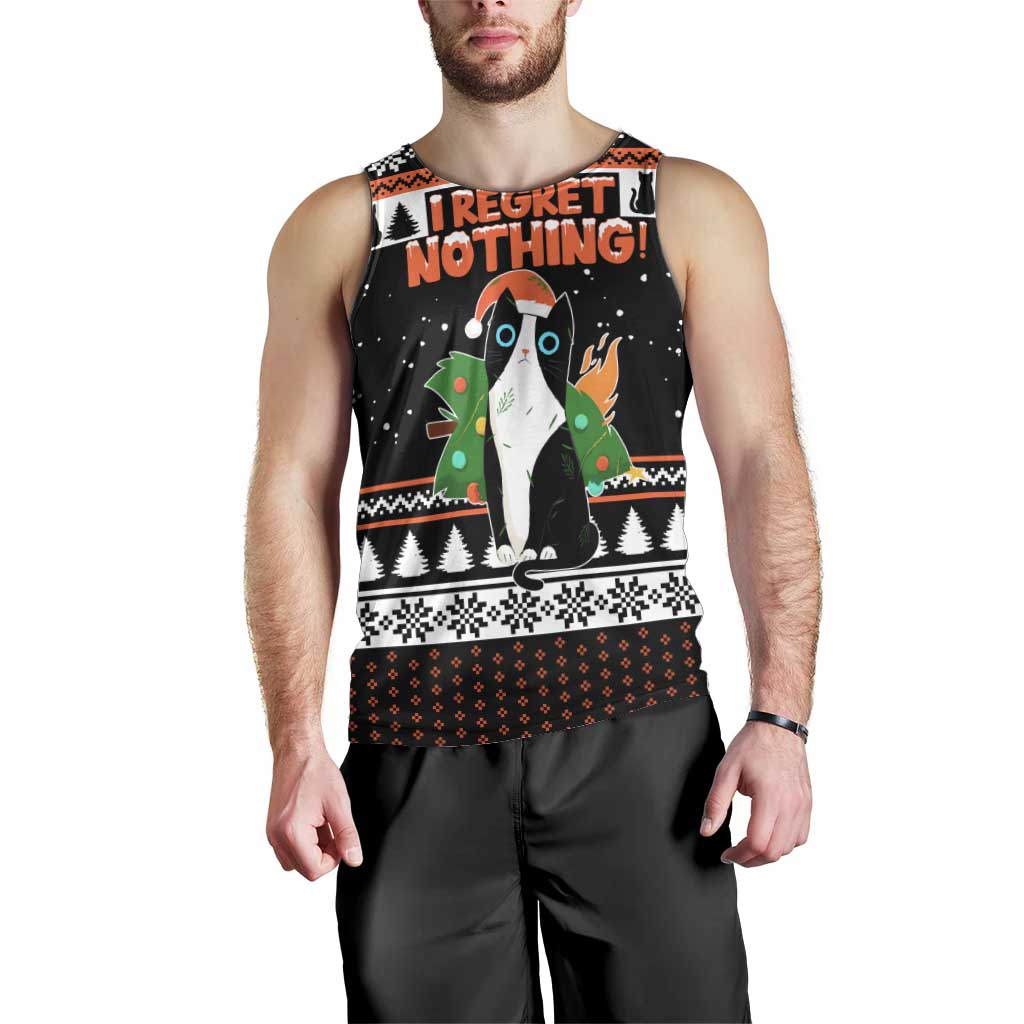 I Regret Nothing Cat Christmas Christmas Men Tank Top Xmas Holiday Patterns - Wonder Print Shop