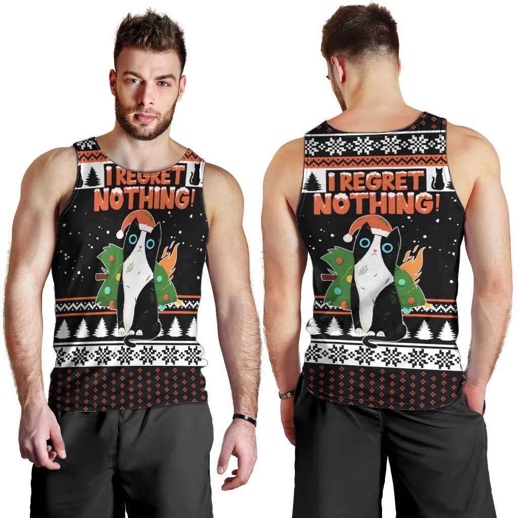 I Regret Nothing Cat Christmas Christmas Men Tank Top Xmas Holiday Patterns - Wonder Print Shop