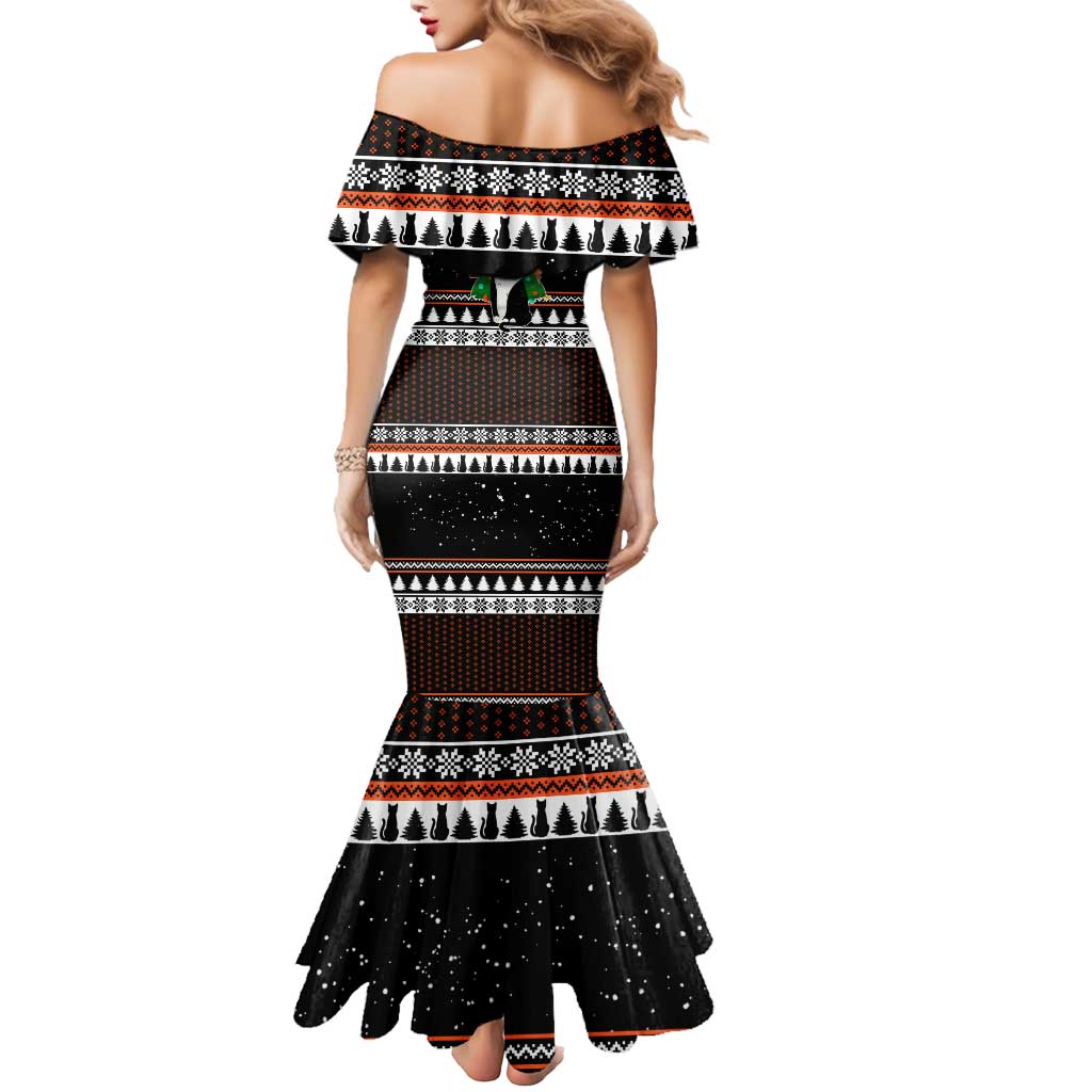 I Regret Nothing Cat Christmas Christmas Mermaid Dress Xmas Holiday Patterns - Wonder Print Shop