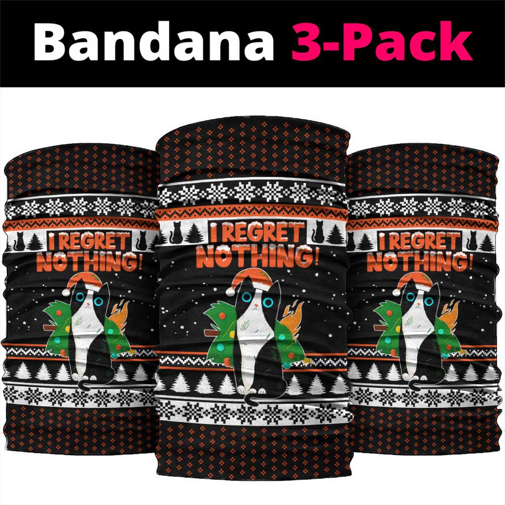 I Regret Nothing Cat Christmas Christmas Neck Gaiter Xmas Holiday Patterns - Wonder Print Shop