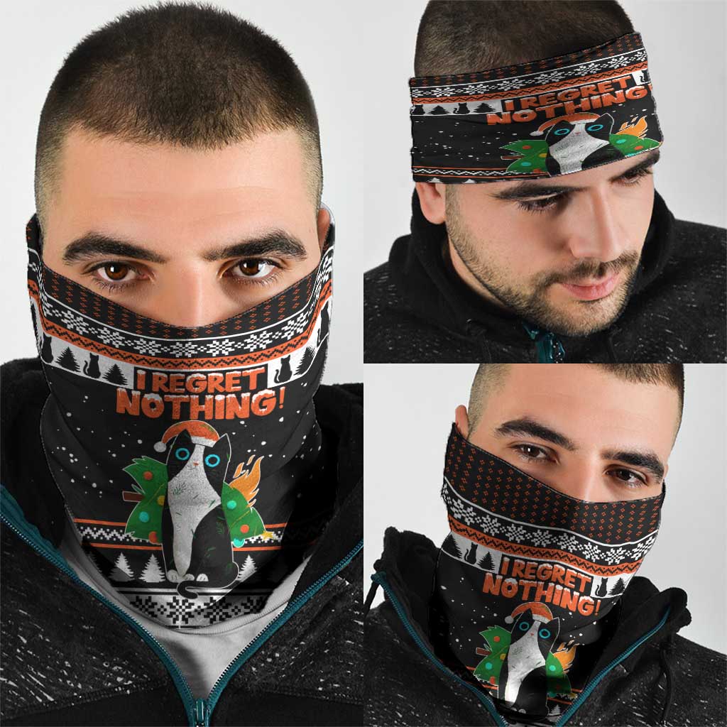 I Regret Nothing Cat Christmas Christmas Neck Gaiter Xmas Holiday Patterns - Wonder Print Shop