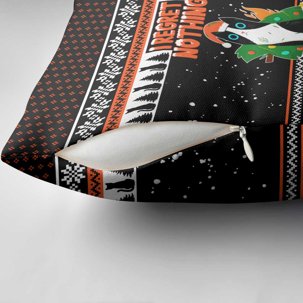 I Regret Nothing Cat Christmas Christmas Pillow Cover Xmas Holiday Patterns - Wonder Print Shop