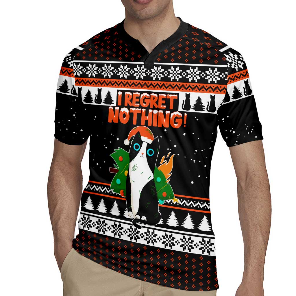 I Regret Nothing Cat Christmas Christmas Rugby Jersey Xmas Holiday Patterns - Wonder Print Shop