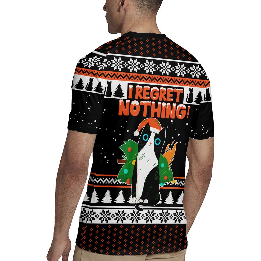 I Regret Nothing Cat Christmas Christmas Rugby Jersey Xmas Holiday Patterns - Wonder Print Shop