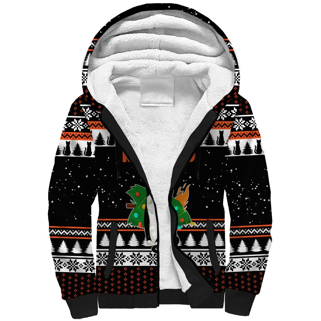 I Regret Nothing Cat Christmas Christmas Sherpa Hoodie Xmas Holiday Patterns - Wonder Print Shop