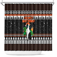 I Regret Nothing Cat Christmas Christmas Shower Curtain Xmas Holiday Patterns - Wonder Print Shop