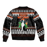 I Regret Nothing Cat Christmas Christmas Sleeve Zip Bomber Jacket Xmas Holiday Patterns - Wonder Print Shop