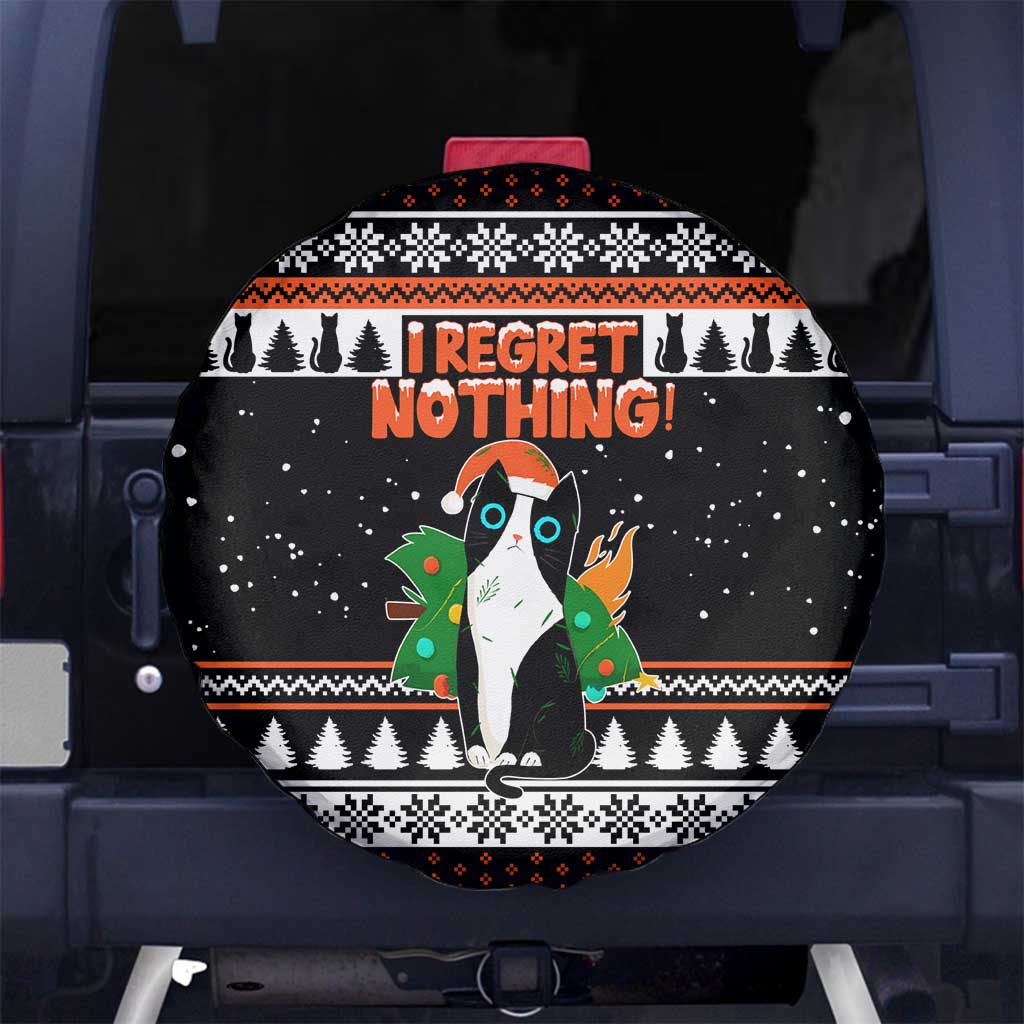I Regret Nothing Cat Christmas Christmas Spare Tire Cover Xmas Holiday Patterns - Wonder Print Shop