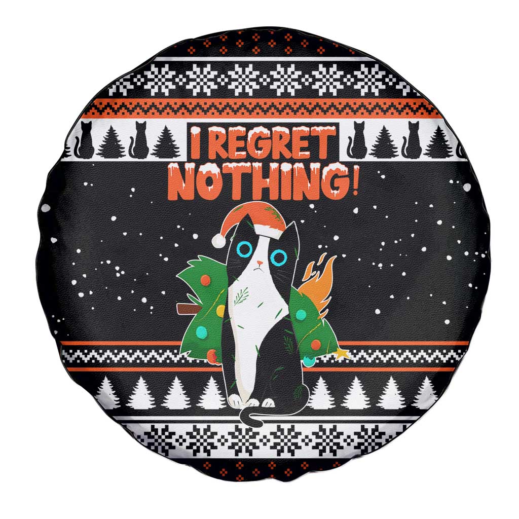 I Regret Nothing Cat Christmas Christmas Spare Tire Cover Xmas Holiday Patterns - Wonder Print Shop