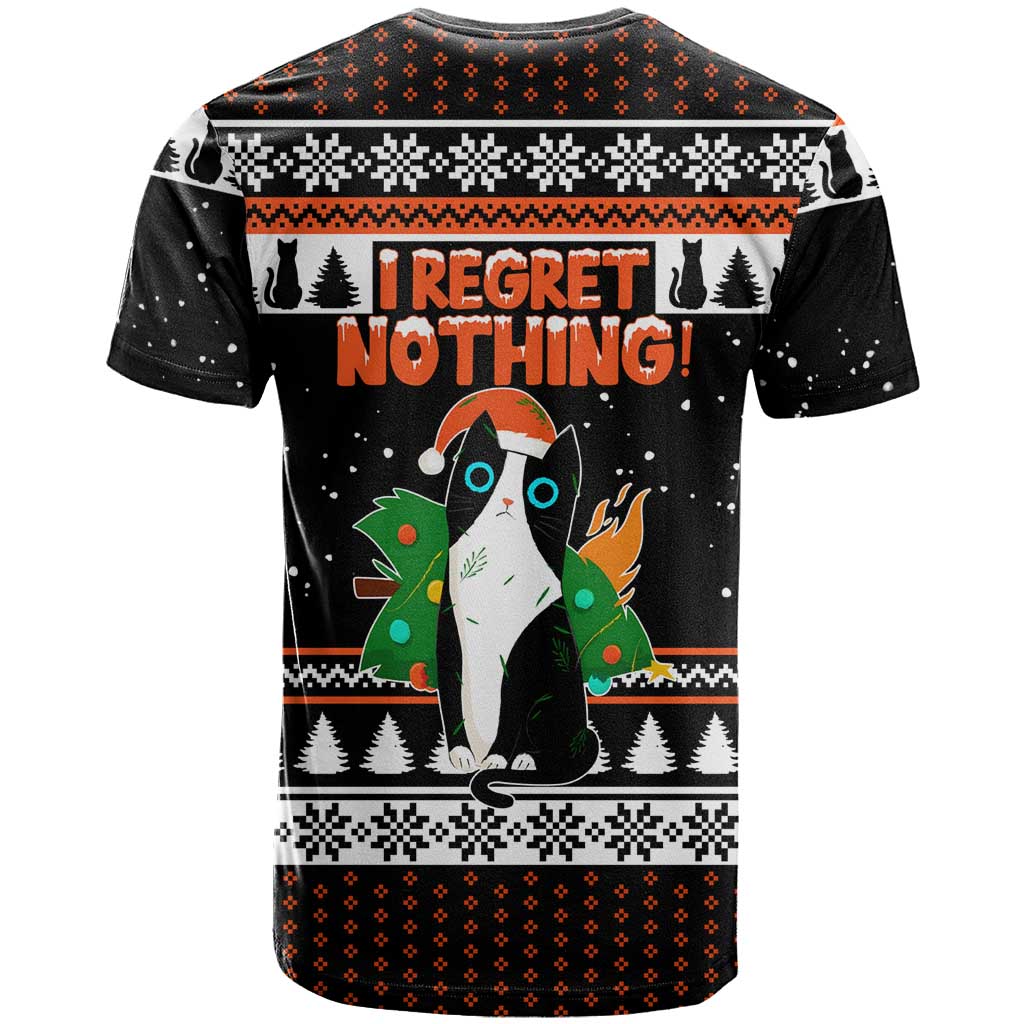 I Regret Nothing Cat Christmas Christmas T Shirt Xmas Holiday Patterns - Wonder Print Shop