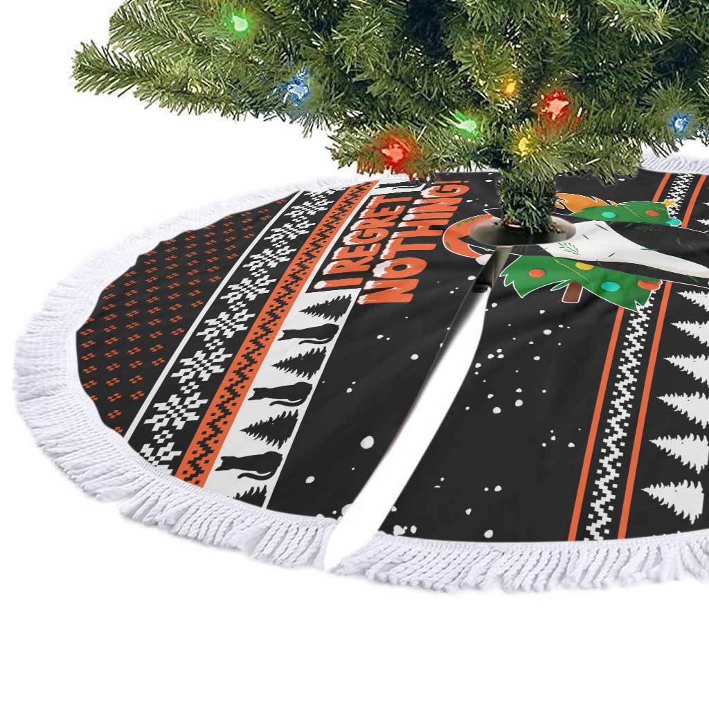 I Regret Nothing Cat Christmas Tree Skirt Xmas Holiday Patterns - Wonder Print Shop
