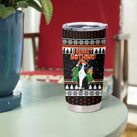 I Regret Nothing Cat Christmas Christmas Tumbler Cup Xmas Holiday Patterns - Wonder Print Shop