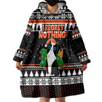 I Regret Nothing Cat Christmas Christmas Wearable Blanket Hoodie Xmas Holiday Patterns - Wonder Print Shop