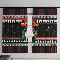 I Regret Nothing Cat Christmas Christmas Window Curtain Xmas Holiday Patterns - Wonder Print Shop