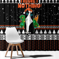 I Regret Nothing Cat Christmas Christmas Window Curtain Xmas Holiday Patterns - Wonder Print Shop