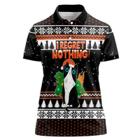 I Regret Nothing Cat Christmas Christmas Women Polo Shirt Xmas Holiday Patterns - Wonder Print Shop