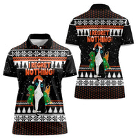 I Regret Nothing Cat Christmas Christmas Women Polo Shirt Xmas Holiday Patterns - Wonder Print Shop