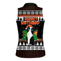 I Regret Nothing Cat Christmas Christmas Women Sleeveless Polo Shirt Xmas Holiday Patterns - Wonder Print Shop