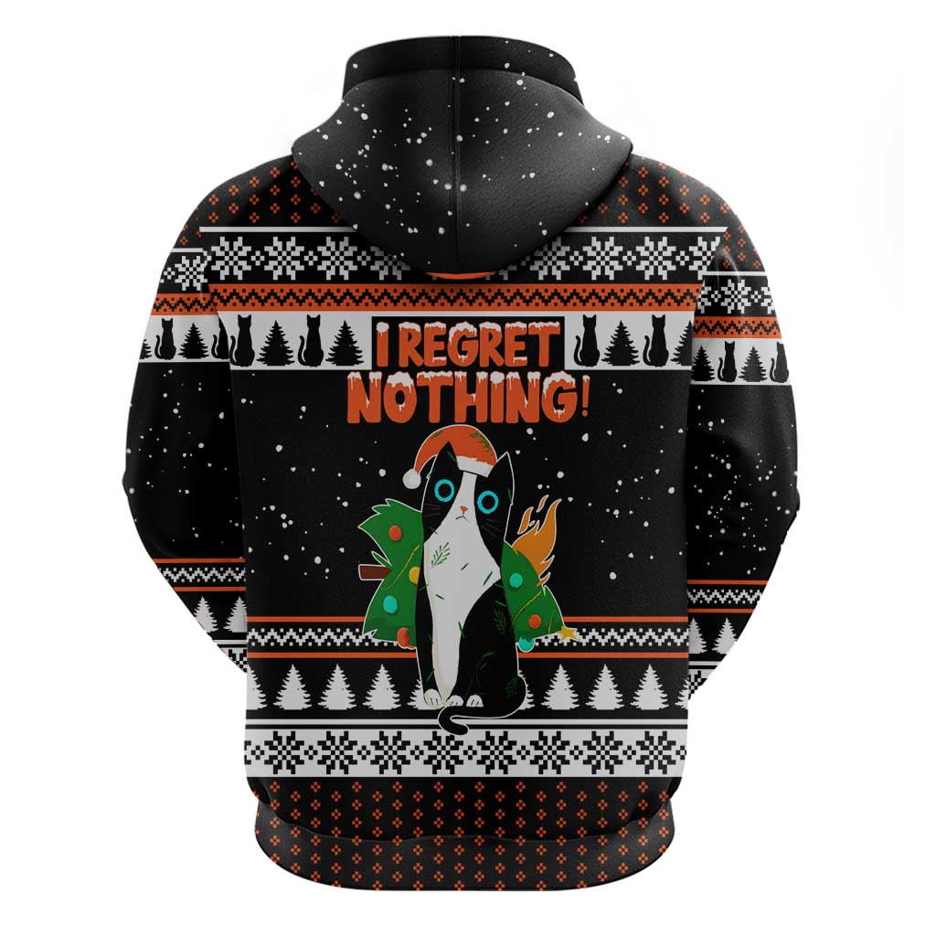 I Regret Nothing Cat Christmas Christmas Zip Hoodie Xmas Holiday Patterns - Wonder Print Shop