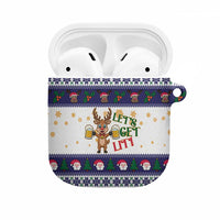 Reindeer Beer Christmas AirPods Case Xmas Holiday Patterns - Wonder Print Shop