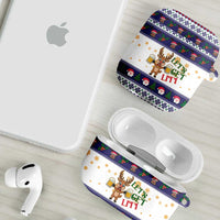 Reindeer Beer Christmas AirPods Case Xmas Holiday Patterns - Wonder Print Shop
