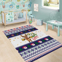 Reindeer Beer Christmas Area Rug Xmas Holiday Patterns - Wonder Print Shop