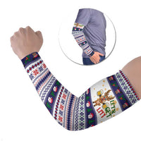 Reindeer Beer Christmas Arm Sleeves Xmas Holiday Patterns - Wonder Print Shop