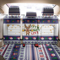 Reindeer Beer Christmas Back Car Seat Cover Xmas Holiday Patterns - Wonder Print Shop