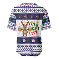 Reindeer Beer Christmas Baseball Jersey Xmas Holiday Patterns - Wonder Print Shop