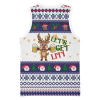 Reindeer Beer Christmas Basketball Jersey Xmas Holiday Patterns - Wonder Print Shop