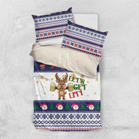 Reindeer Beer Christmas Bedding Set Xmas Holiday Patterns - Wonder Print Shop