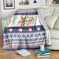 Reindeer Beer Christmas Blanket Xmas Holiday Patterns - Wonder Print Shop