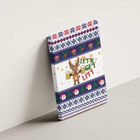Reindeer Beer Christmas Canvas Wall Art Xmas Holiday Patterns - Wonder Print Shop