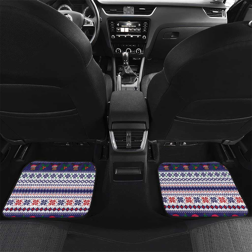 Reindeer Beer Christmas Car Mats Xmas Holiday Patterns - Wonder Print Shop