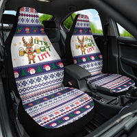 Reindeer Beer Christmas Car Seat Cover Xmas Holiday Patterns - Wonder Print Shop