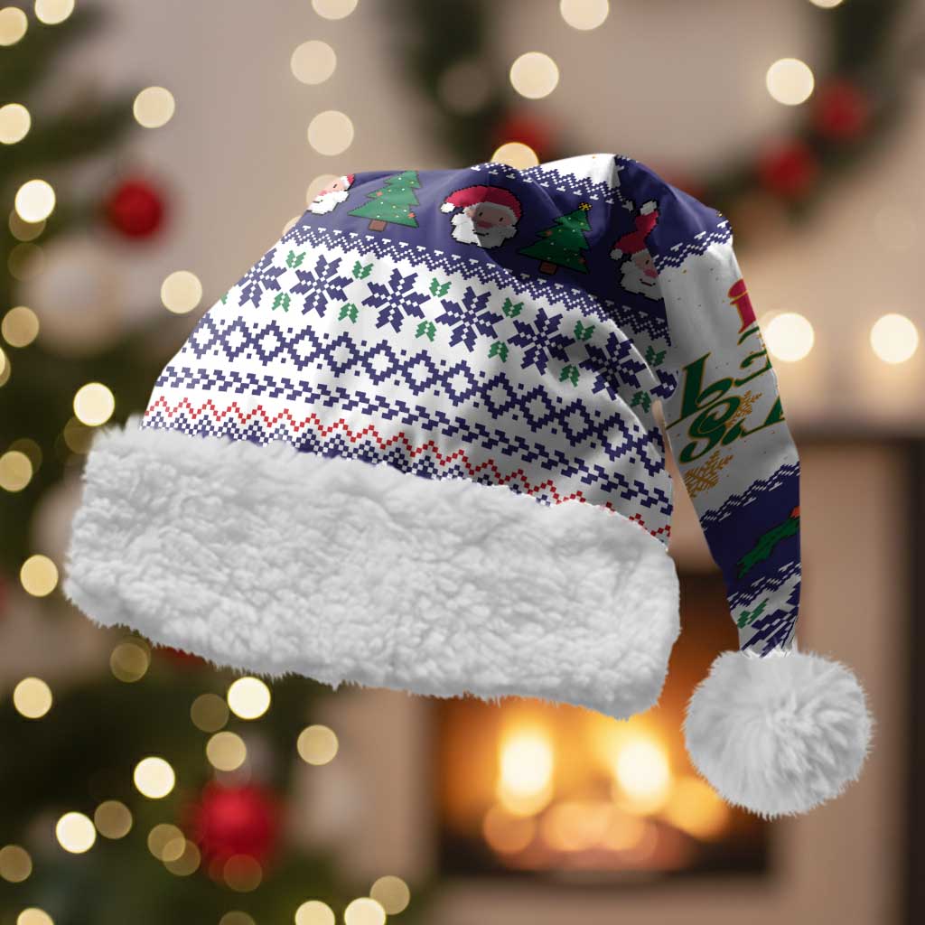 Reindeer Beer Christmas Santa Hat Xmas Holiday Patterns - Wonder Print Shop