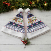 Reindeer Beer Christmas Santa Hat Xmas Holiday Patterns - Wonder Print Shop