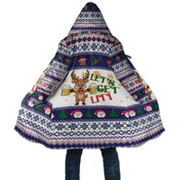 Reindeer Beer Christmas Cloak Xmas Holiday Patterns - Wonder Print Shop