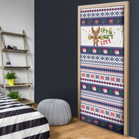 Reindeer Beer Christmas Door Cover Xmas Holiday Patterns - Wonder Print Shop