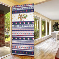 Reindeer Beer Christmas Door Cover Xmas Holiday Patterns - Wonder Print Shop